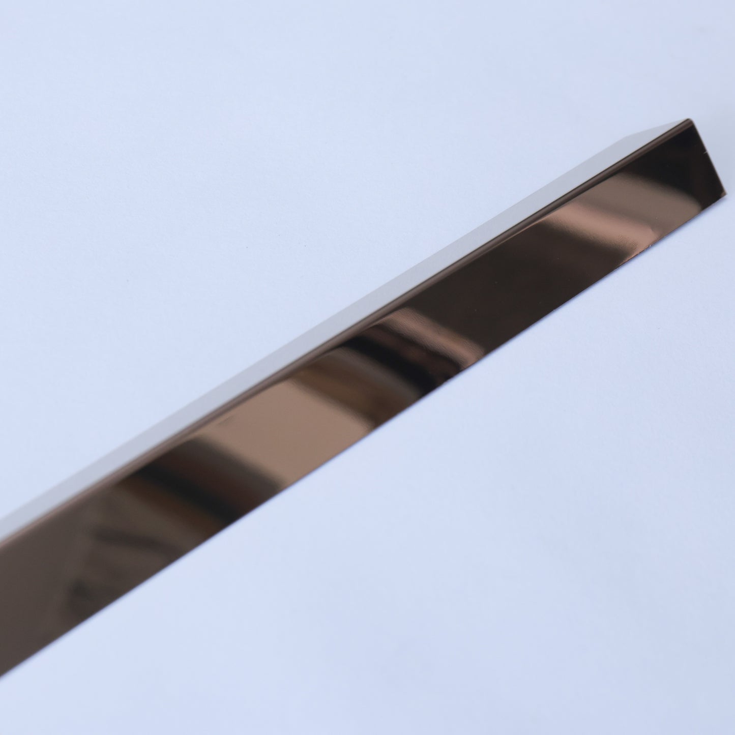 Rose Gold Stainless Steel L Wall Corner Guard Profile | 8 ft